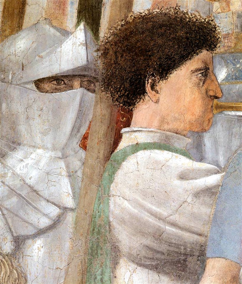 Piero della Francesca - 5. Constantine's Victory over Maxentius (detail) - WGA17518