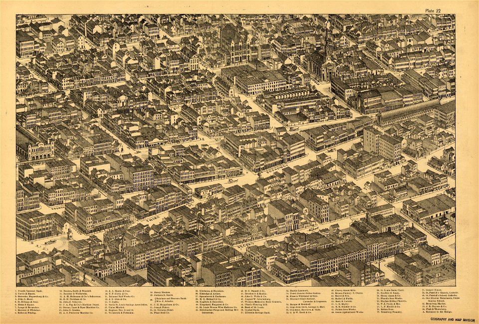 Pictorial St. Louis, the great metropolis of the Mississippi valley; a topographical survey drawn in perspective A.D. 1875, LOC rc01001392-26