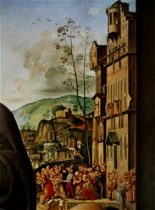 Piero di Cosimo - Visitation 1. Free illustration for personal and commercial use.