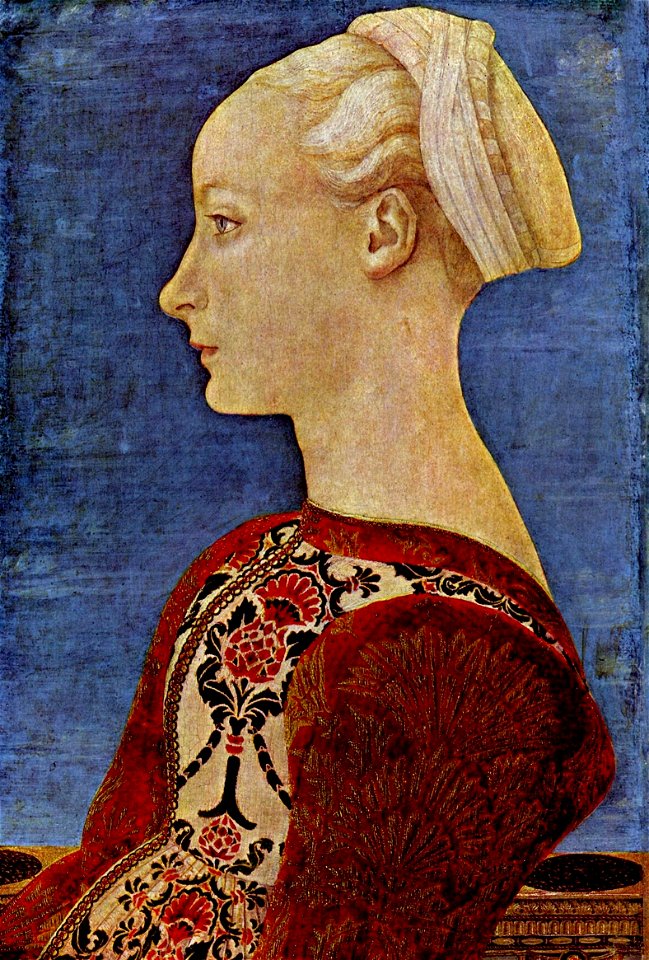 Piero del Pollaiolo - Profile Portrait of a Young Lady - Gemäldegalerie Berlin