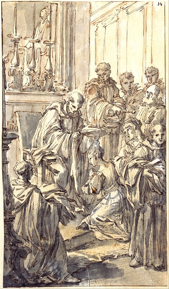Pier Leone Ghezzi - The Consecration of Saint Juliana Falconieri - Google Art Project