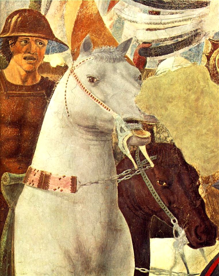 Piero, arezzo, Battle between Constantine and Maxentius 02