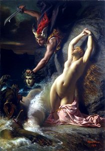 Picou, Henri Pierre - Andromeda Chained to a Rock - 1874