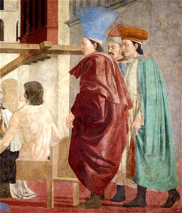 Piero della Francesca - 7b. Recognition of the True Cross (detail) - WGA17547