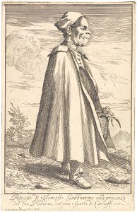 Pier Leone Ghezzi Porträt des Tommaso Gabbuzino mit einer Artischocke