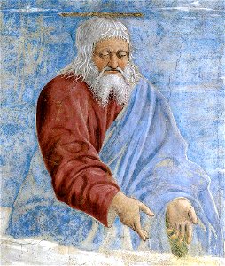 Piero della Francesca - 10. Annunciation (detail) - WGA17579. Free illustration for personal and commercial use.