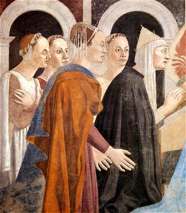 Piero della Francesca - 7b. Recognition of the True Cross (detail) - WGA17546