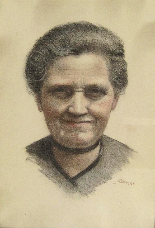 Pierre Blanc, dessin réhaussé, 1941