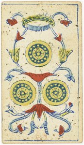 Piedmontese tarot deck - Solesio - 1865 - 3 of Coins
