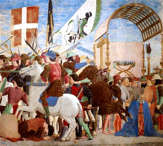 Piero della Francesca - 8. Battle between Heraclius and Chosroes (detail) - WGA17562
