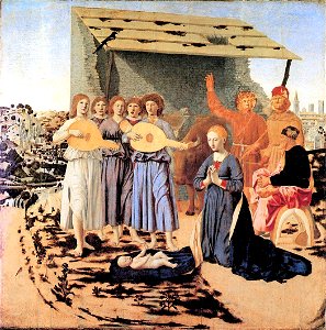 Piero della Francesca - Nativity - WGA17620. Free illustration for personal and commercial use.