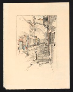 Picturesque New York twelve photogravures from monotypes by C.F.W Mielatz. (No. 6), Rose Street - Mielatz 1904. LCCN2017651516