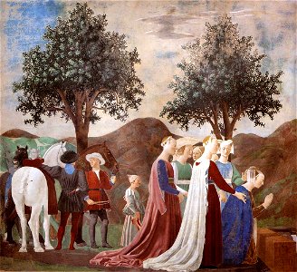 Piero della Francesca - 2a. Procession of the Queen of Sheba - WGA17488