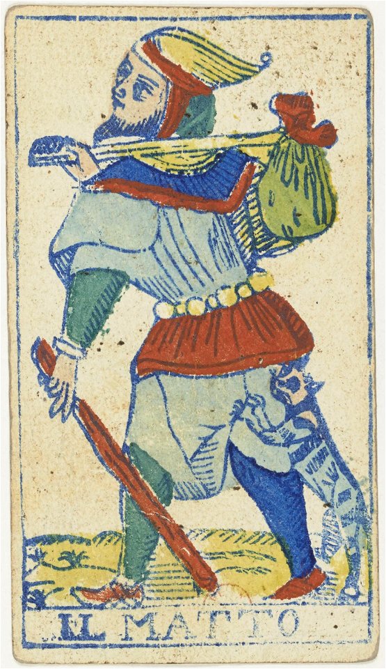 Piedmontese tarot deck - Solesio - 1865 - Trump - 00 - The Fool