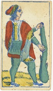 Piedmontese tarot deck - Solesio - 1865 - Jack of Batons