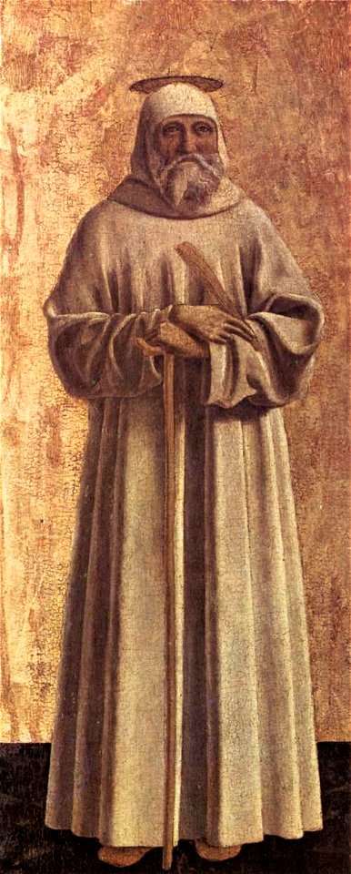 Piero della Francesca - Polyptych of the Misericordia - St Benedict - WGA17451