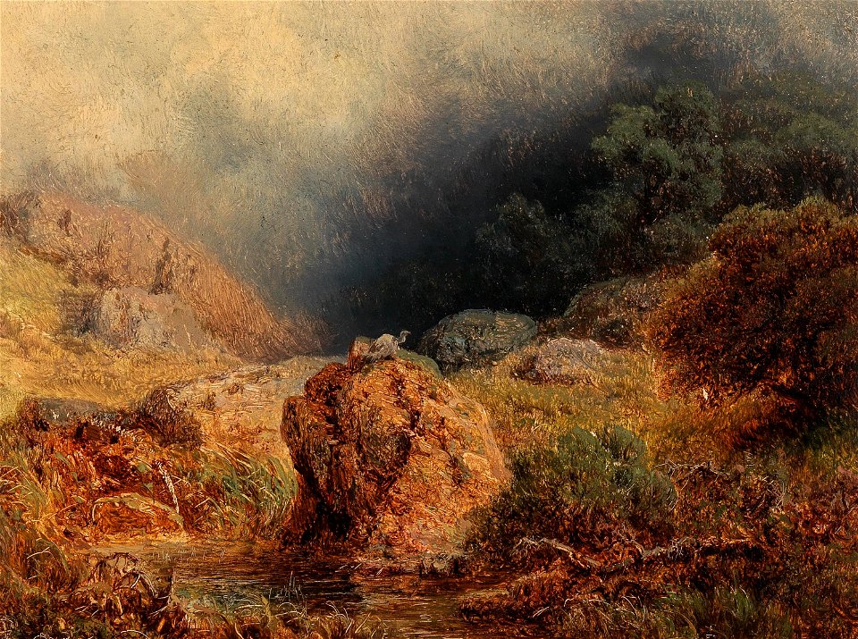 August Piepenhagen - Nahendes Unwetter in den Bergen