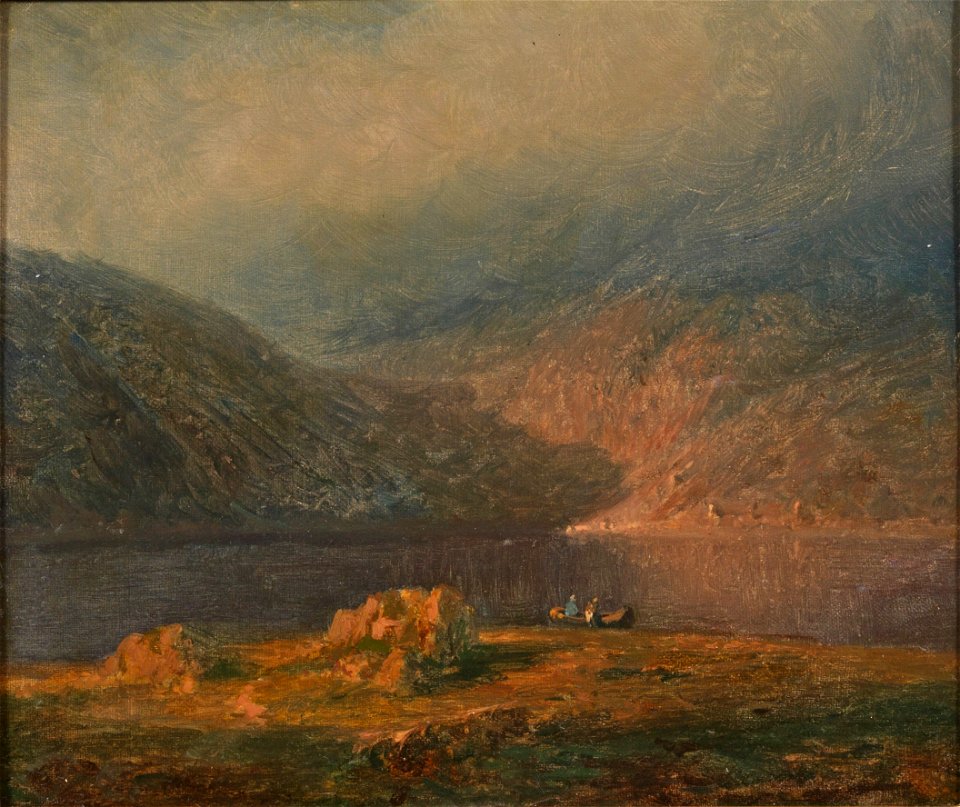 August Piepenhagen - Alpensee im Abendlicht