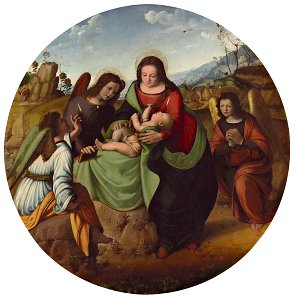 Piero di Cosimo - Madonna con Bambino e angeli, Collezione privata, Parigi