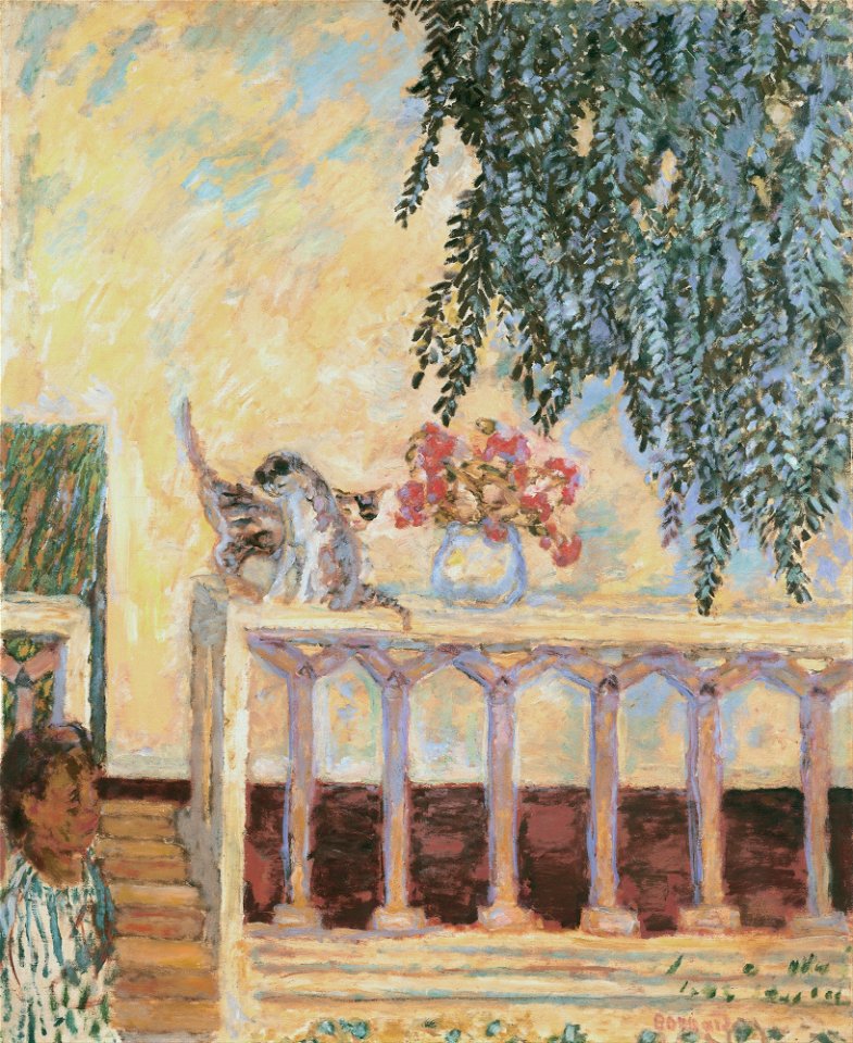 Pierre Bonnard - Cats on the Railing - Google Art Project