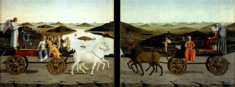 Piero della Francesca - Ritratti dei Duchi di Urbino Federico da Montefeltro e Battista Sforza - detail -03