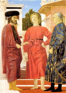 Piero della Francesca - The Flagellation (detail) - WGA17602. Free illustration for personal and commercial use.