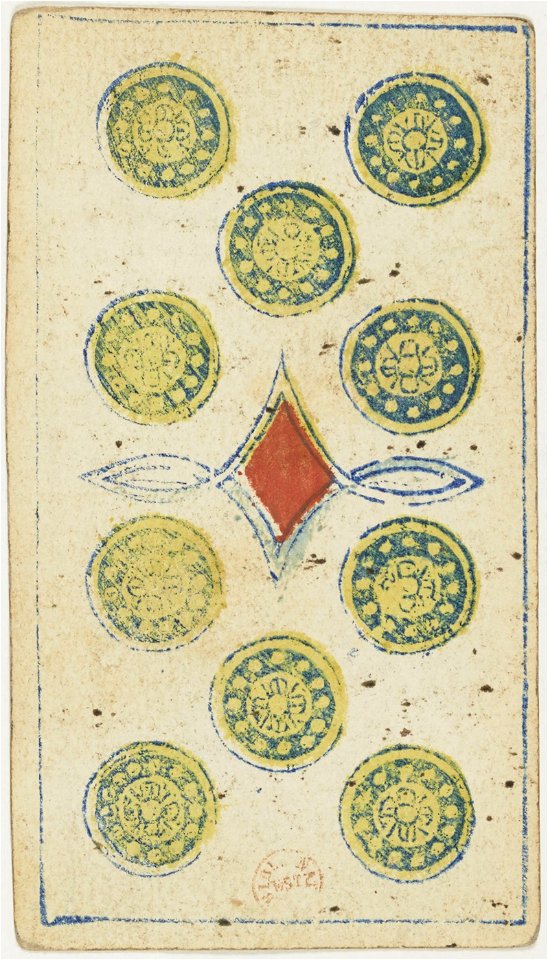 Piedmontese tarot deck - Solesio - 1865 - 10 of Coins