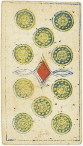 Piedmontese tarot deck - Solesio - 1865 - 10 of Coins