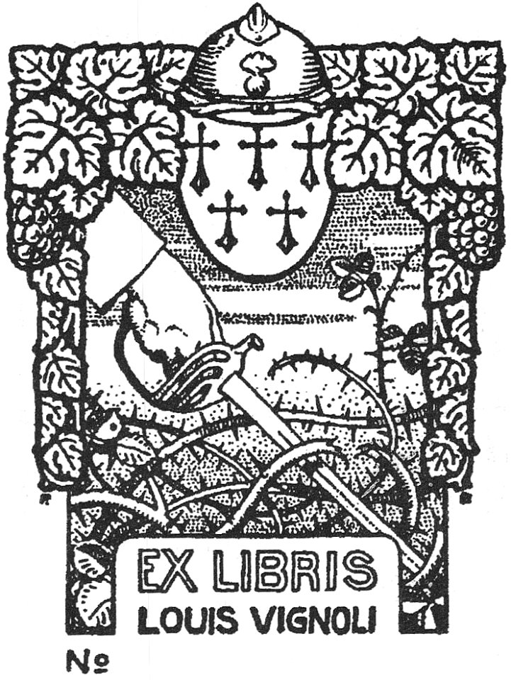 Pierre Blanc, ex-libris Louis Vignoli