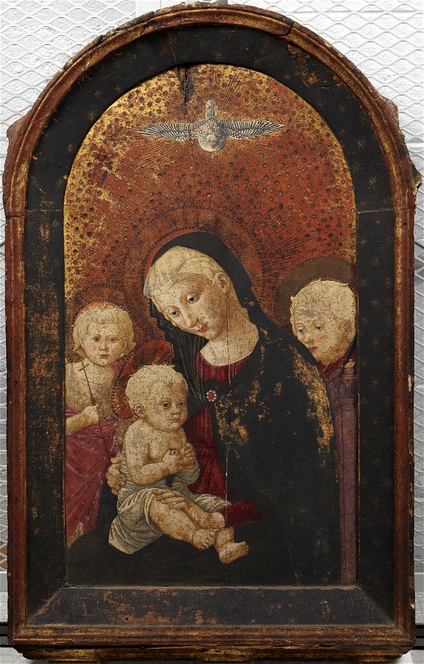Pier Francesco Fiorentino - Madonna and Child, Saint John, and Angel - y1962-65 - Princeton University Art Museum