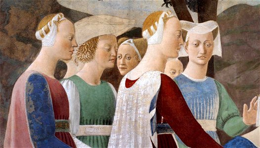 Piero della Francesca - 2a. Procession of the Queen of Sheba (detail) - WGA17491
