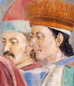 Piero della Francesca - 7b. Recognition of the True Cross (detail) - WGA17549
