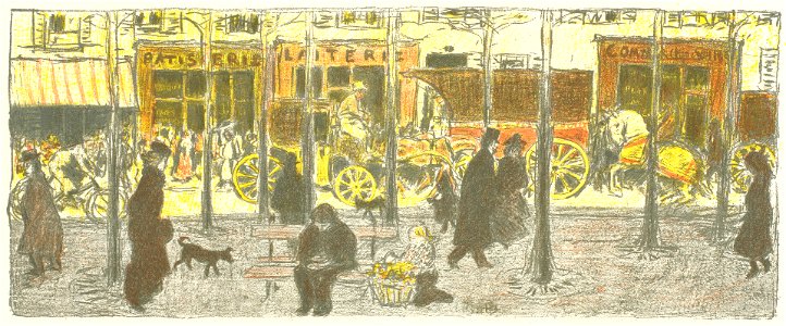 Pierre Bonnard - Quelques aspects de la vie de Paris - Boulevard