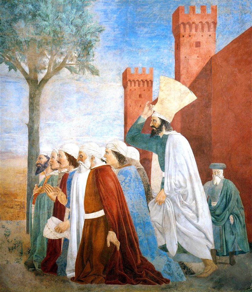 Piero della Francesca - 9. Exaltation of the Cross (detail) - WGA17575