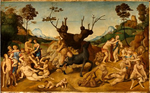 Piero di Cosimo - The Misfortunes of Silenus - 1940.85 - Fogg Museum. Free illustration for personal and commercial use.