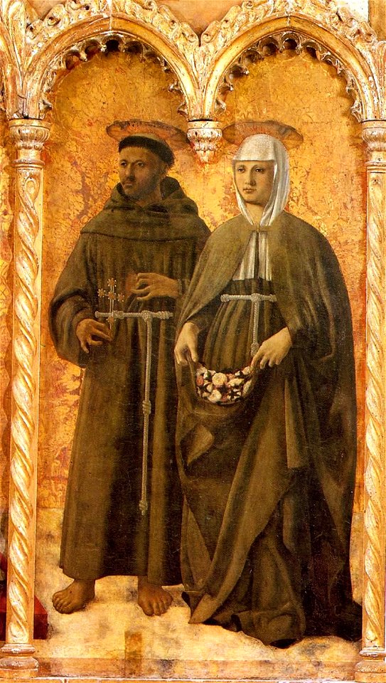 Piero della Francesca - Polyptych of St Anthony - St Francis and St Elizabeth - WGA17466