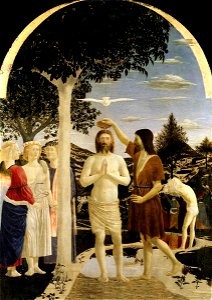 Piero, battesimo di cristo 01