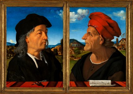 Portretten van Giuliano en Francesco Giamberti da Sangallo Rijksmuseum SK-C-1368. Free illustration for personal and commercial use.