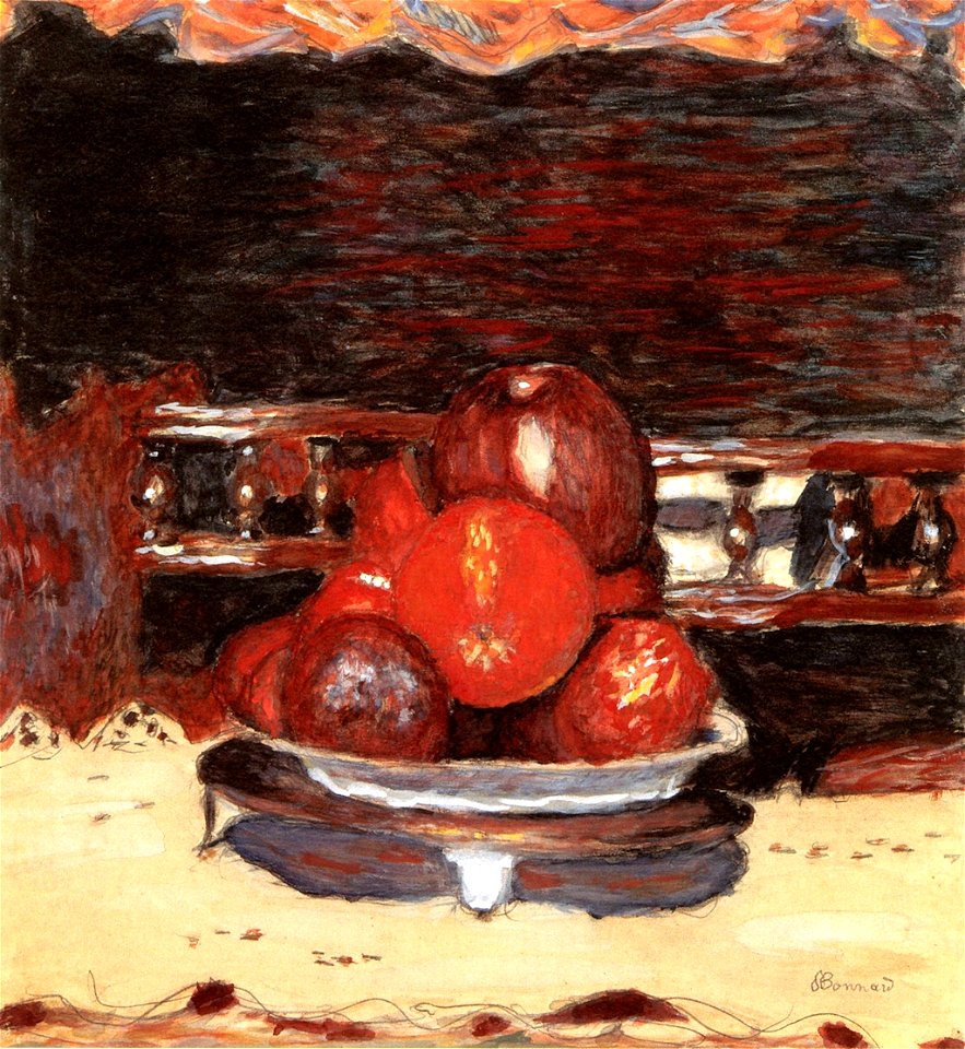Pierre Bonnard Fruit, Harmony in the Dark