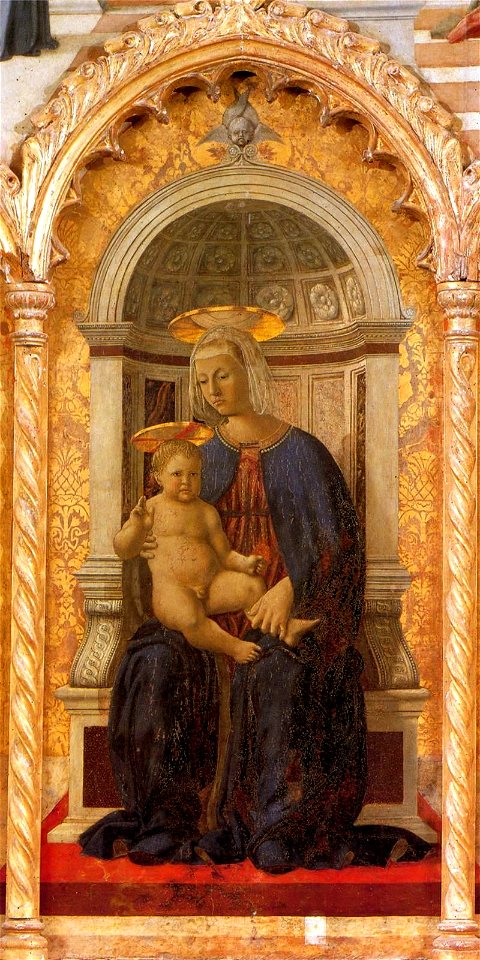 Piero della Francesca - Polyptych of St Anthony - Madonna and Child - WGA17465