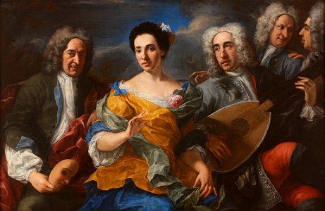 Pier-Leone Ghezzi - A Musical Group - 44.161 - Rhode Island School of Design Museum