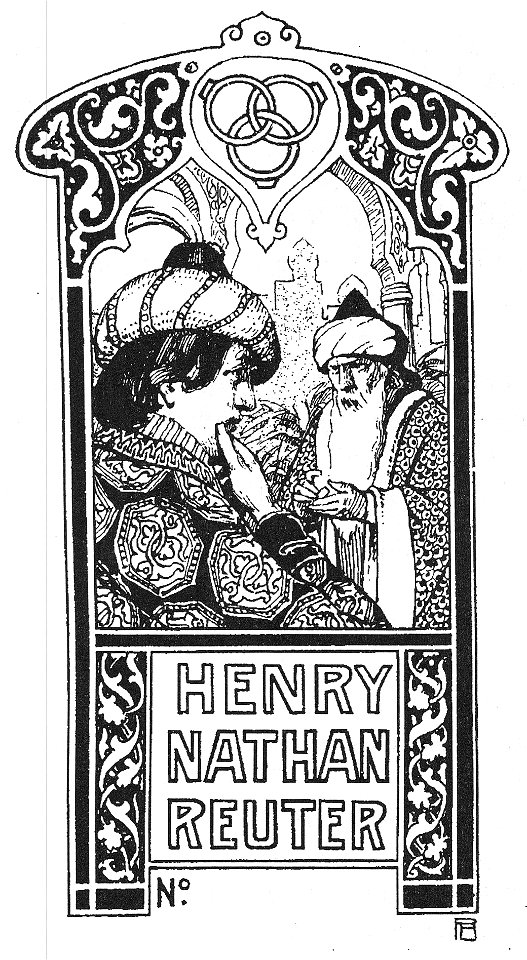 Pierre Blanc, ex-libris Henri Nathan-Reuter