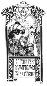 Pierre Blanc, ex-libris Henri Nathan-Reuter