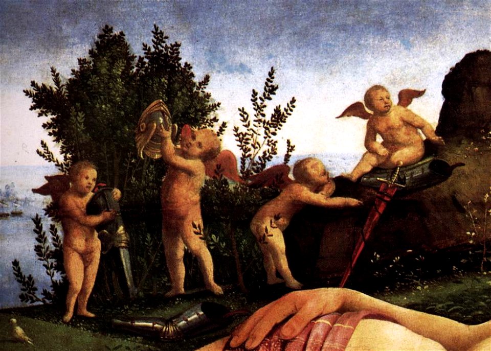 Piero di cosimo, venere marte e cupido, 04