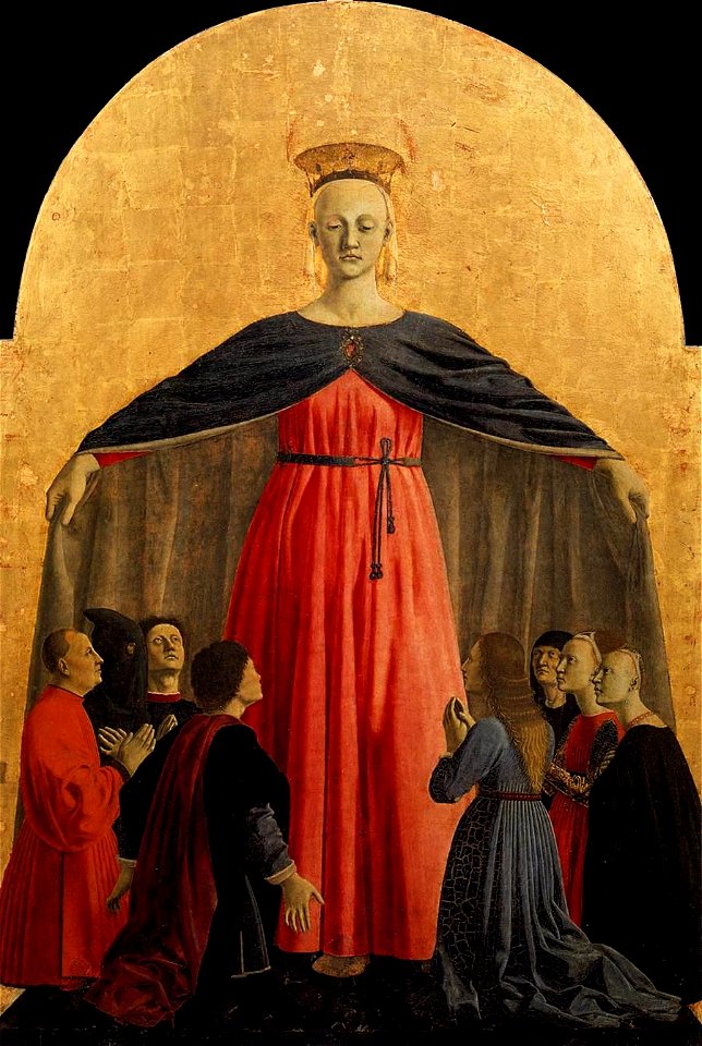 Piero della Francesca - Polyptych of the Misericordia - Madonna of Mercy - WGA17449