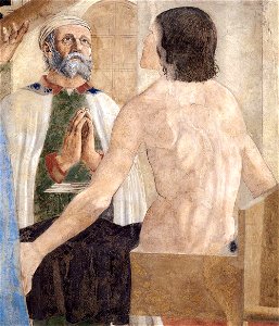 Piero della Francesca - 7b. Recognition of the True Cross (detail) - WGA17545