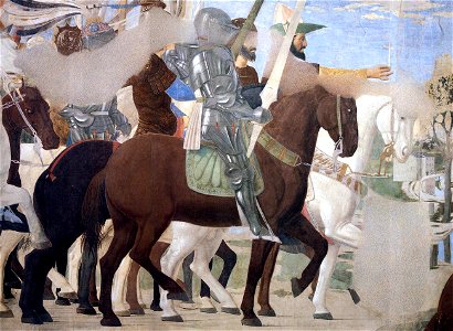 Piero della Francesca - 5. Constantine's Victory over Maxentius (detail) - WGA17519