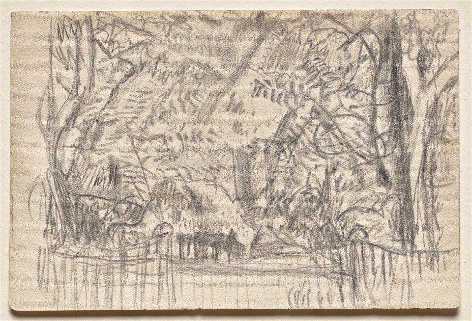 Pierre Bonnard (French, 1867-1947) - The Purple Picket Fence (La Palissade violette) - 2020.126 - Cleveland Museum of Art