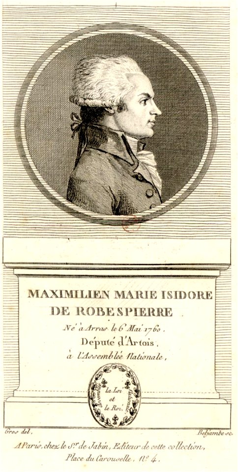 Pierre Beljambe Maximilien Marie Isidore de Robespierre