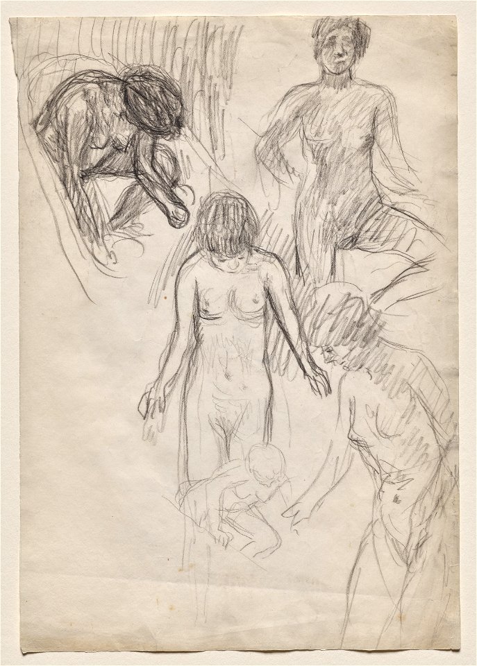 Pierre Bonnard (French, 1867-1947) - Studies of Nudes - 2020.122 - Cleveland Museum of Art